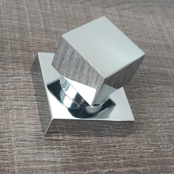 Acabamento De Registro Cromado Para Chuveiro Padrão Deca De Banheiro, Cor Prata, Metal - Image 2