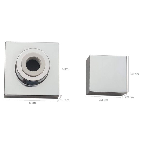 Acabamento De Registro Cromado Para Chuveiro Padrão Deca De Banheiro, Cor Prata, Metal Para Litoral - Um Novo Conceito. - Image 4