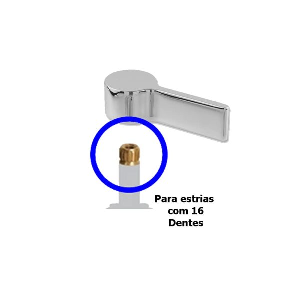 Acabamento Para Registro E Torneira Volante Padrão Deca 16 Estrias Mod. C50 CasaGrande Mundial Multiuso - Um Novo Concei - Image 2