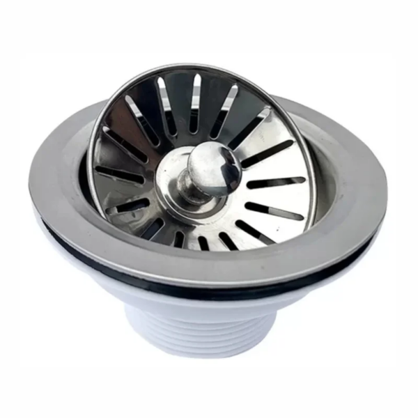 Kit com 100 Unidades Válvula para Pia de Cozinha Inox 3.1/2" - Image 4