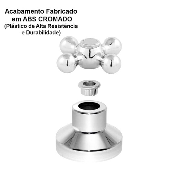 Acabamento Para Registro Deca Volante C52 1/2, 3/4 E 1" Pol. CasaGrande Mundial  Exclusivo - Image 2
