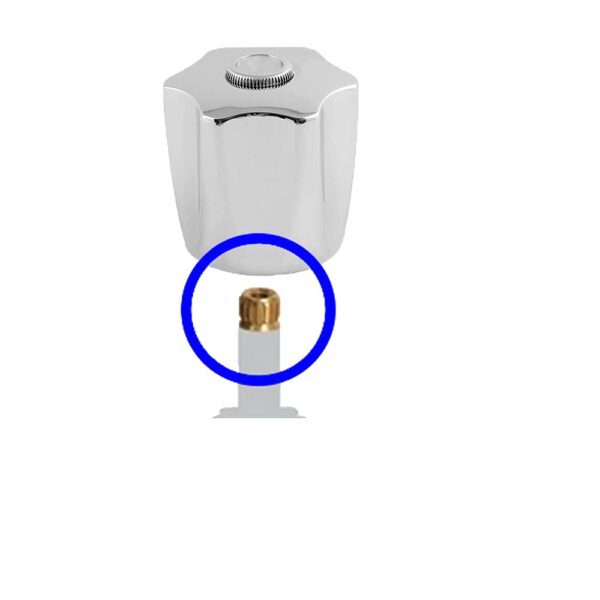 Acabamento CasaGrande Mundial Para Registro E Torneira Volante Padrão Deca 16 Estrias Mod. C50 Metal