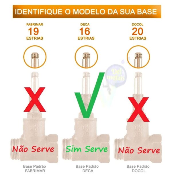 4 Acabamentos Registro Cruzeta Quadrado Luxo 3/4 Padrão Deca 16 Dentes CasaGrande Mundial - Um Novo Conceito. - Image 4