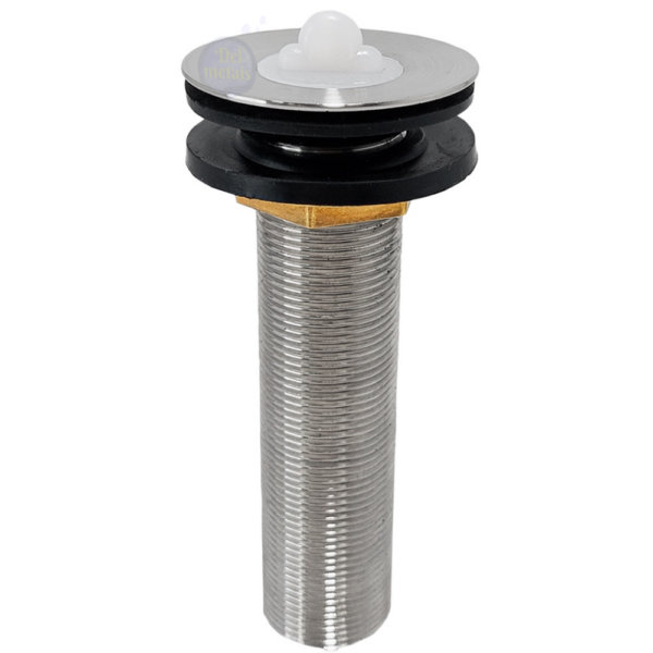 Válvula Escoamento Lavatório Longa Metal, 11cm Para Cuba  CasaGrande Mundial - Image 3