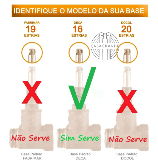 Acabamento De Registro Quadrado Cruzeta Cromado Padrão Deca  Casagrande Mundial Exclusivo - Image 3