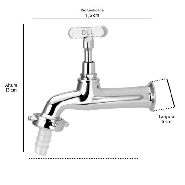 Torneira De Jardim Com Bico Para Mangueira Modelo 1130 CasaGrande Mundial - Um Novo Conceito. - Image 2