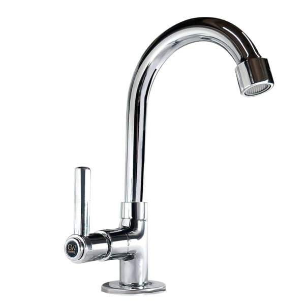 Torneira Cozinha Parede Bica Móvel Luxo 1/4 De Volta C70